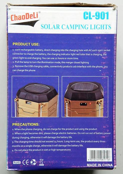 Portable LED lamp