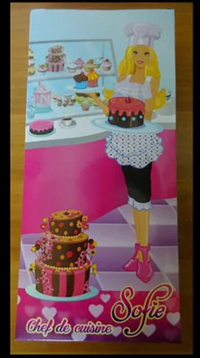 Plastic doll with accessories