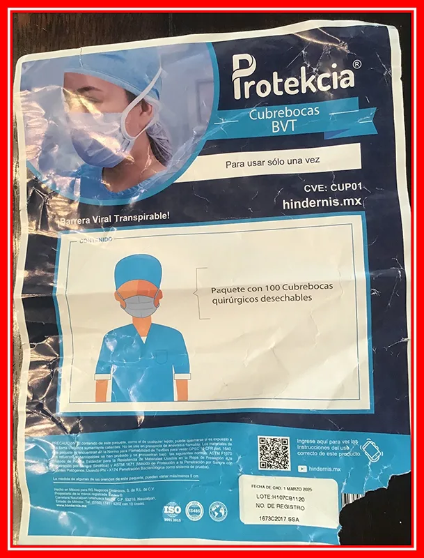 Particle filter mask