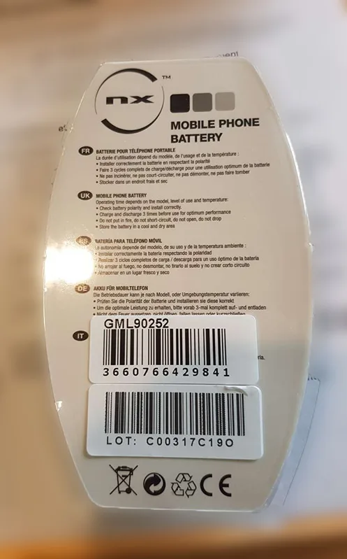 Mobile phone battery