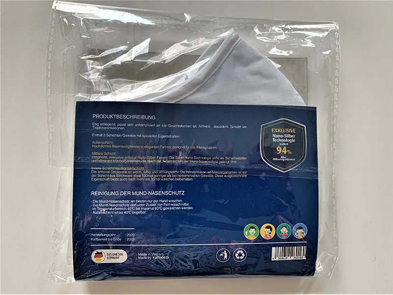 Fabric face mask