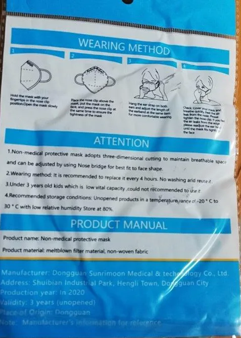 Particle filter mask