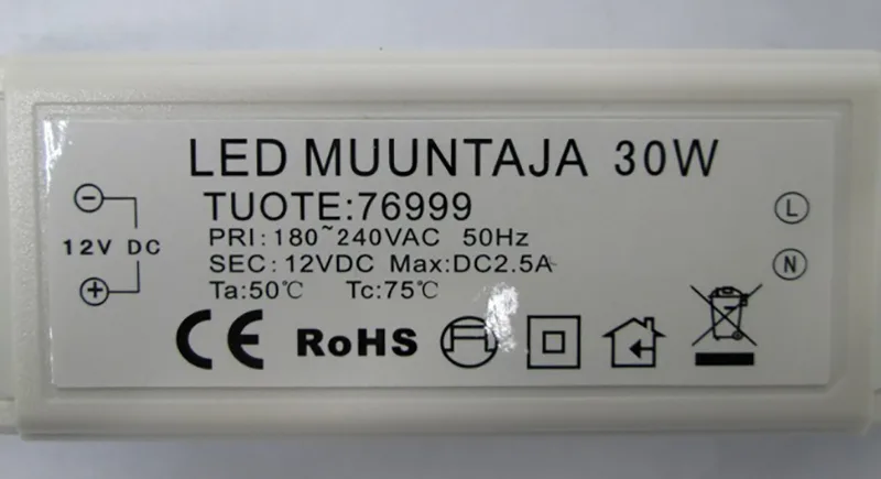 Electronic control gear for LED module