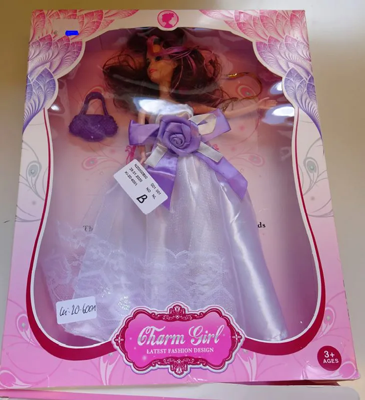 Plastic doll with accessories