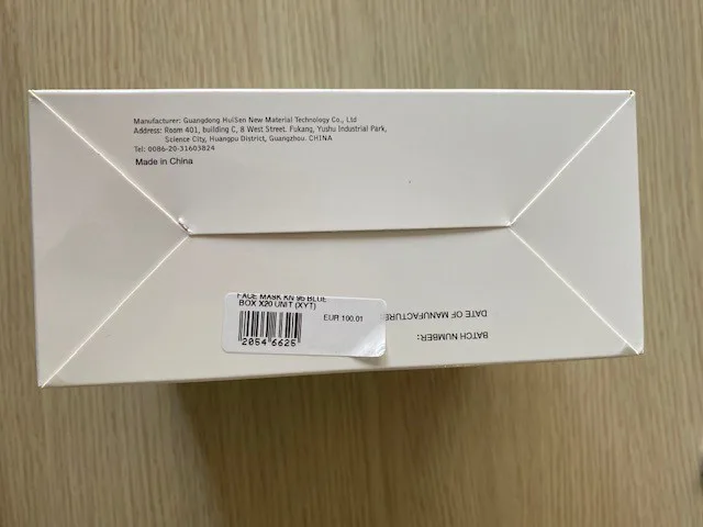Particle filter mask