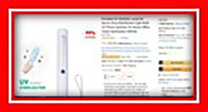 Portable UV lamp
