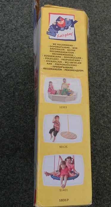 Wooden swing seat