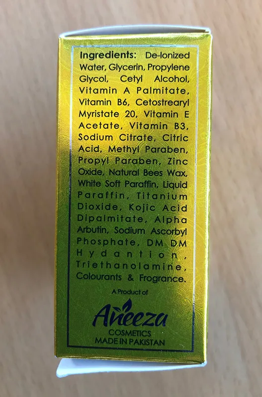 Skin lightening cream