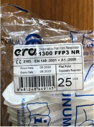 Particle filter mask