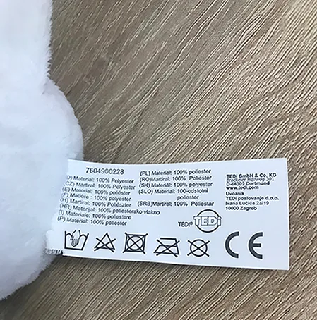 Key ring with a soft toy