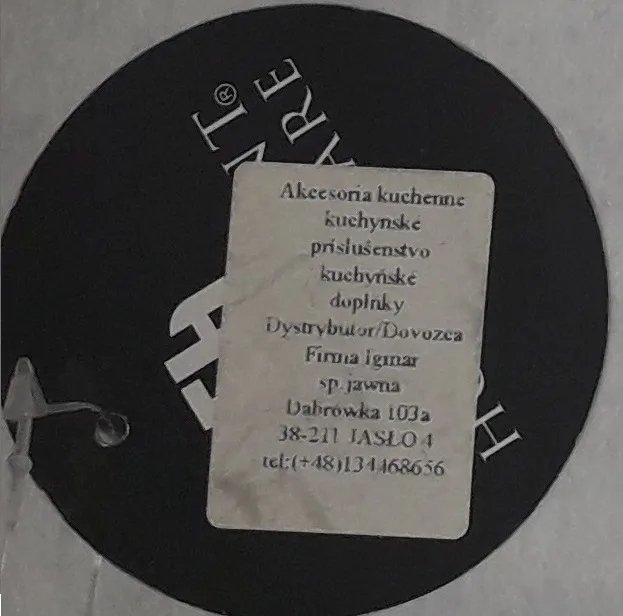 Ostrzeżenie publiczne dotyczące wyrobu do kontaktu z żywnością: Migracja pierwszorzędowych amin aromatycznych z produktu pn. Łopatka