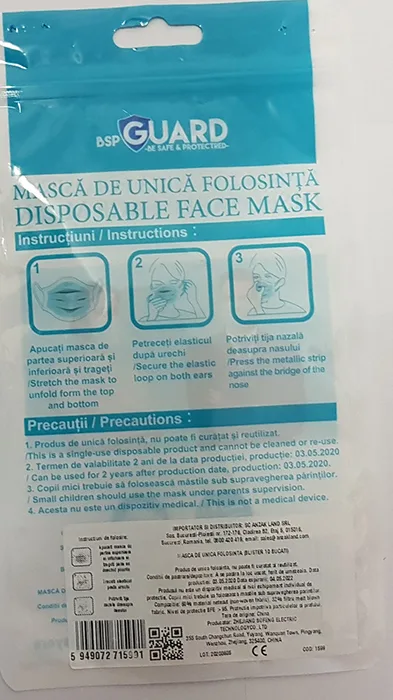 Particle filter mask