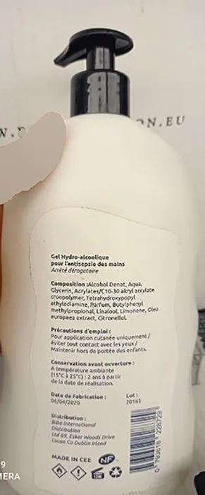 Hand disinfectant