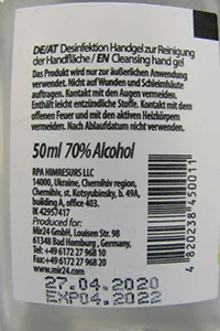Hand disinfectant