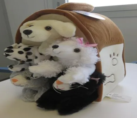 Set of soft toys