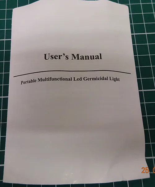Portable UV lamp