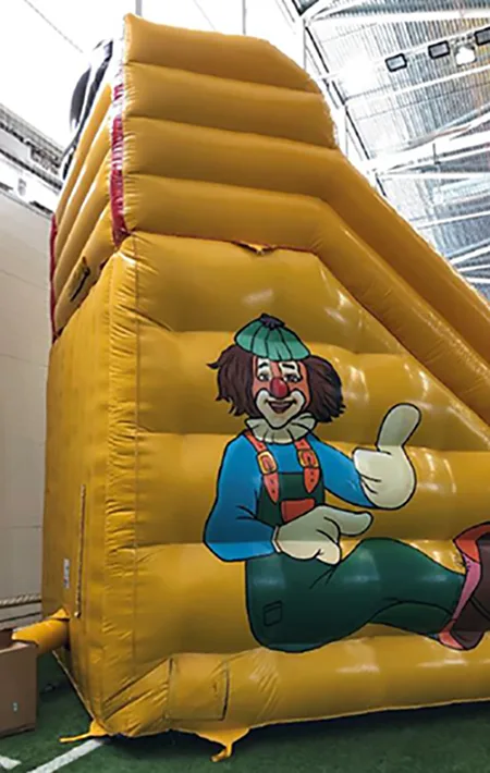 Inflatable climbing and obstacle course