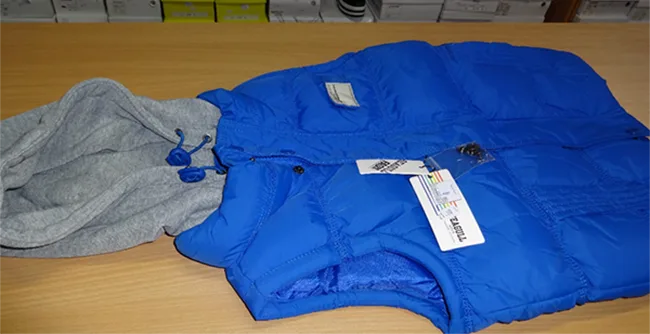 Children's vest with hood