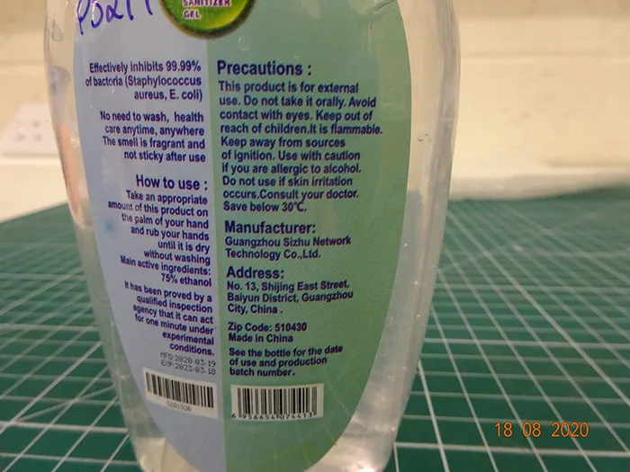 Hand disinfectant