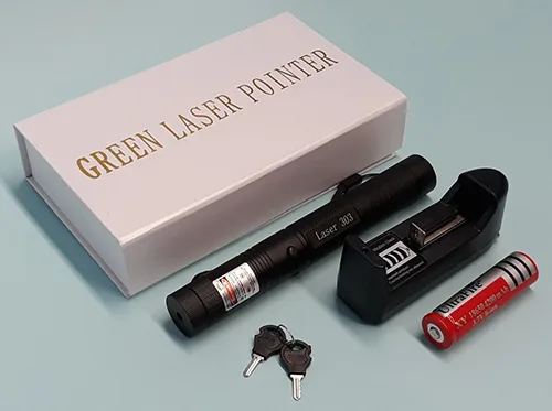 Laser pointer with charger