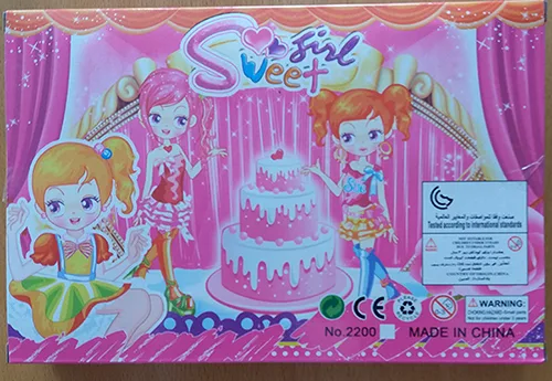 Plastic doll with accessories