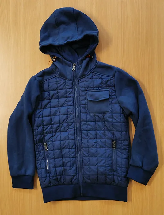 Children's hooded padded jacket