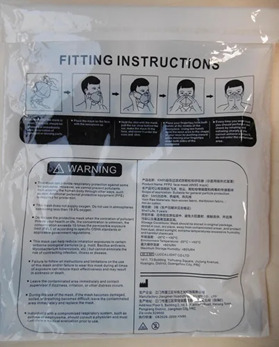 Particle filter mask