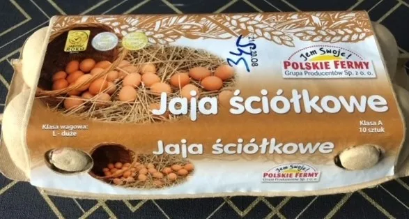 Ostrzeżenie publiczne dotyczące żywności: wykrycie pałeczek Salmonella spp. na powierzchni i w treści jaj