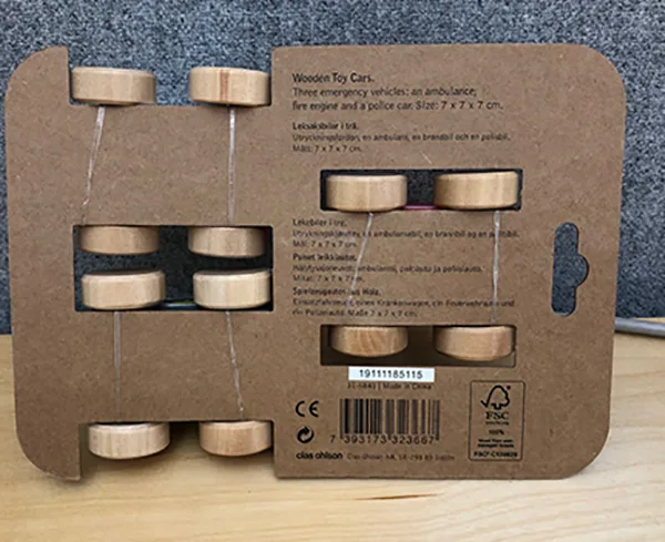 Wooden car set