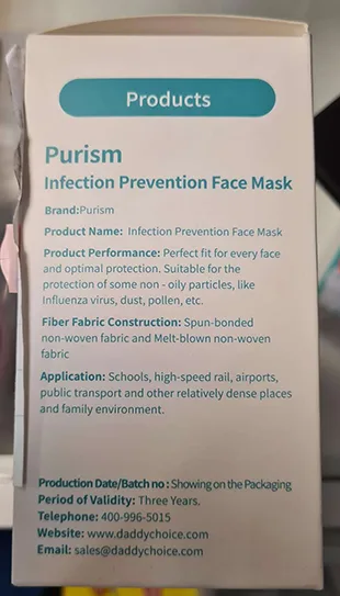 Particle filter mask