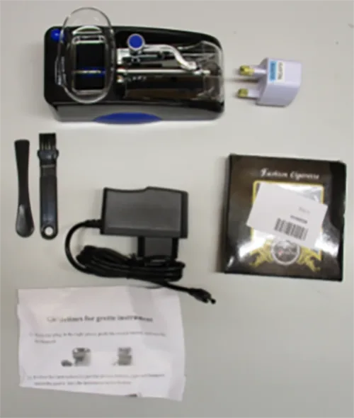 Electric cigarette roller