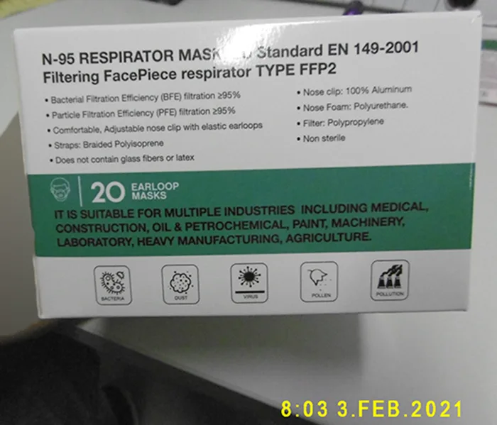 Particle filter mask