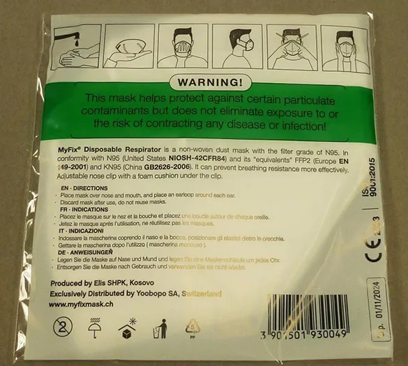 Particle filter mask