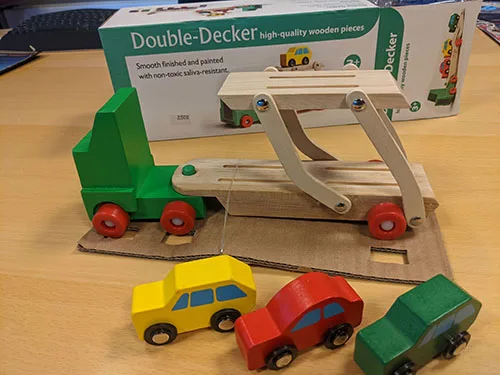 Wooden toy car