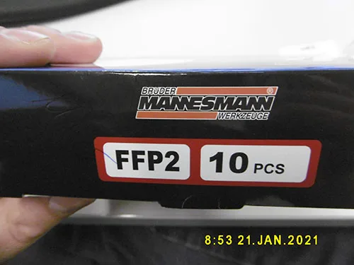 Particle filter mask