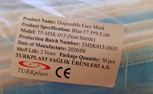 Particle filter mask