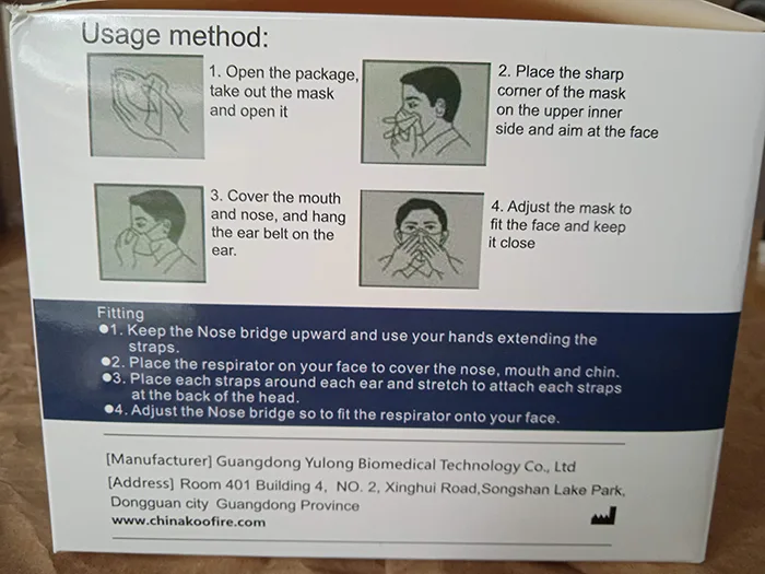 Particle filter mask