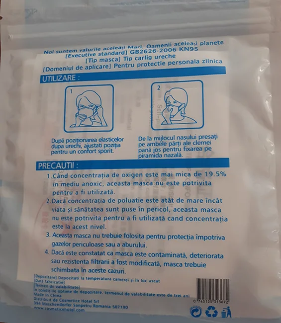 Particle filter mask