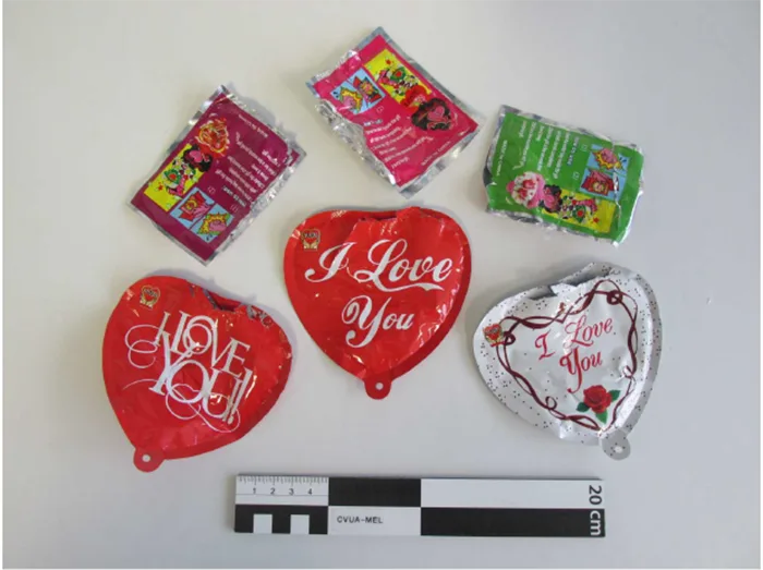 Heart-shaped balloons