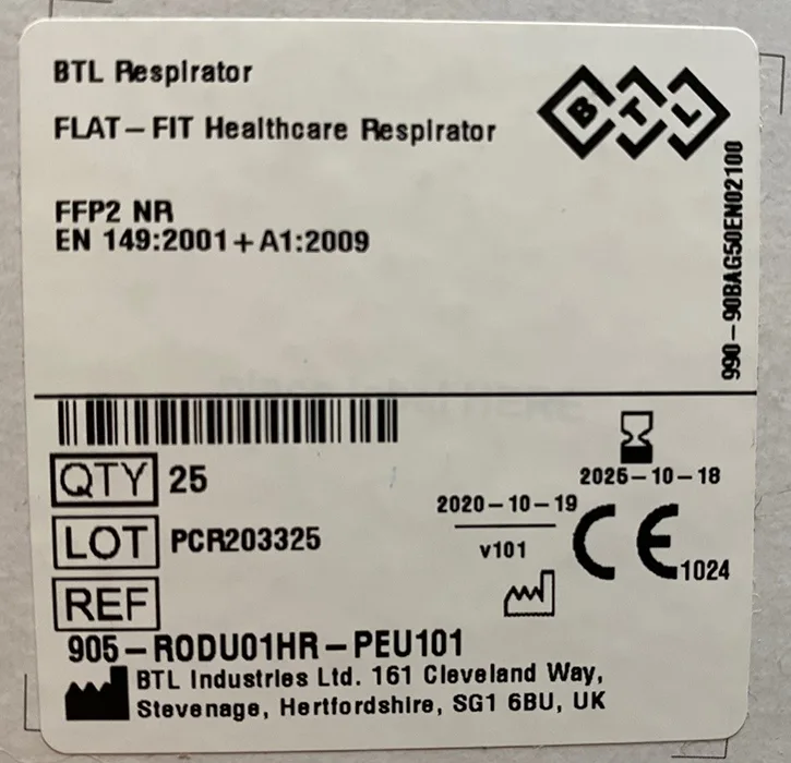 Particle filter mask
