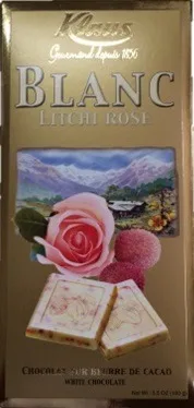 Tablette blanc litchi rose