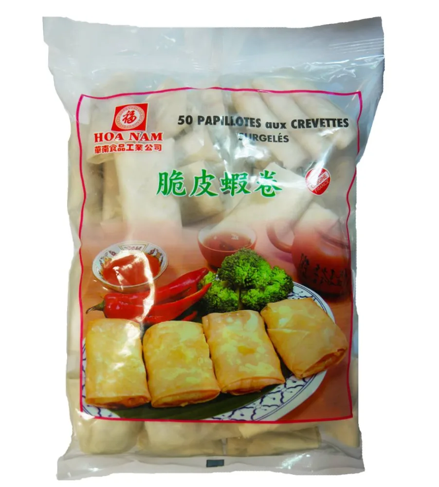 Papillotes aux crevettes