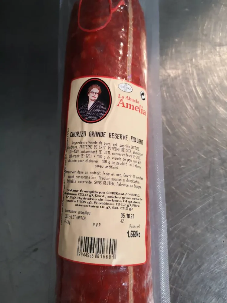 Chorizo grande réserve piquant