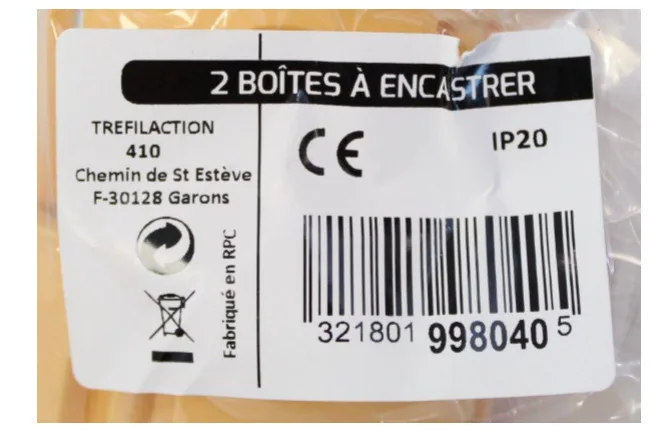 Boîtes à encastrer