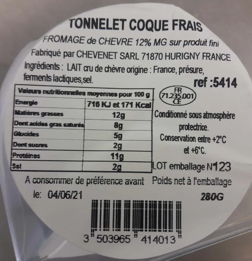 Fromage de chevre frais