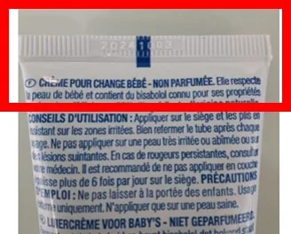 Creme protectrice pour le change