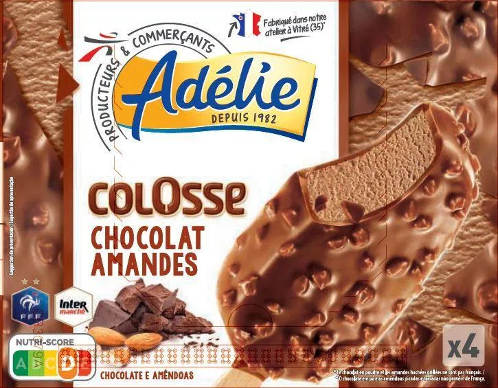 Colosse chocolat amandes