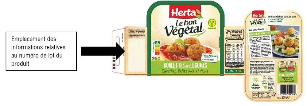 Herta le bon végétal® boulettes aux légumes carottes petits pois et maïs (200g)