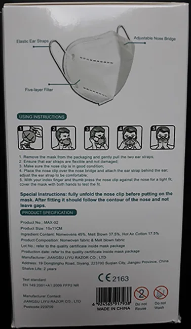 Particle filter mask