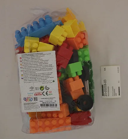 Plastic building block set